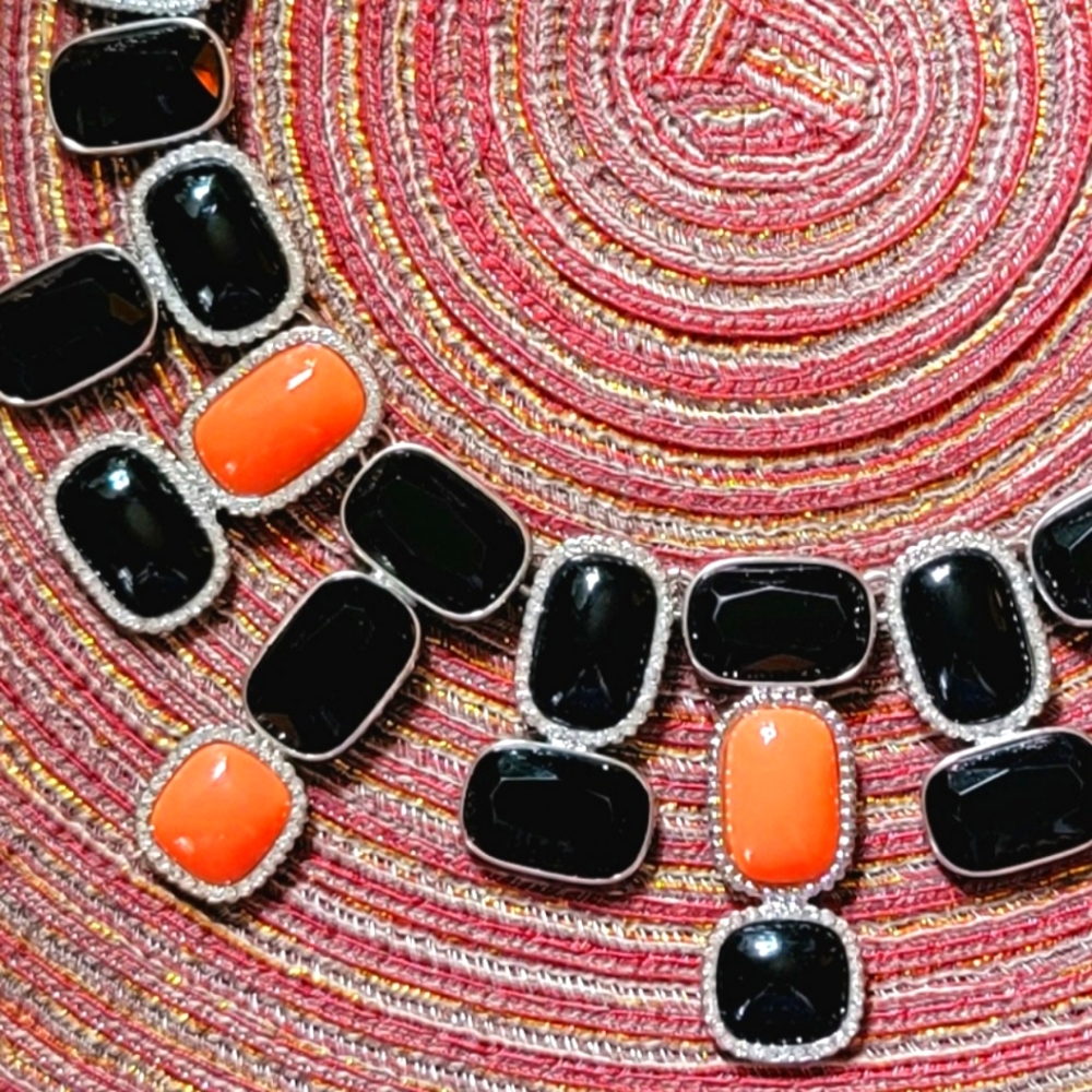 🔸️▪️ Retro Banana Republic Statement Collar Necklace 🔸️▪️ EUC - Picture 1 of 4